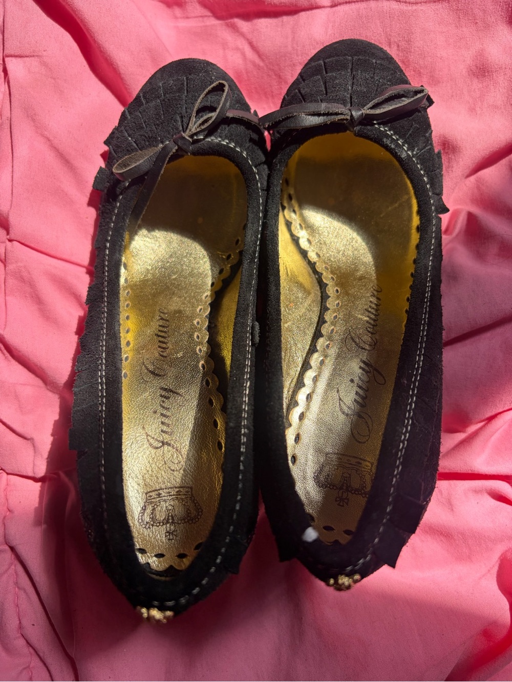 Vintage Juicy Couture Black leather heels